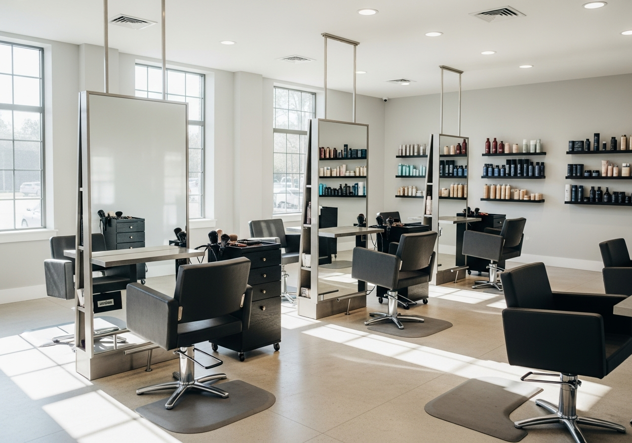 A hair salon using Velixa's booking and appointment management platform
